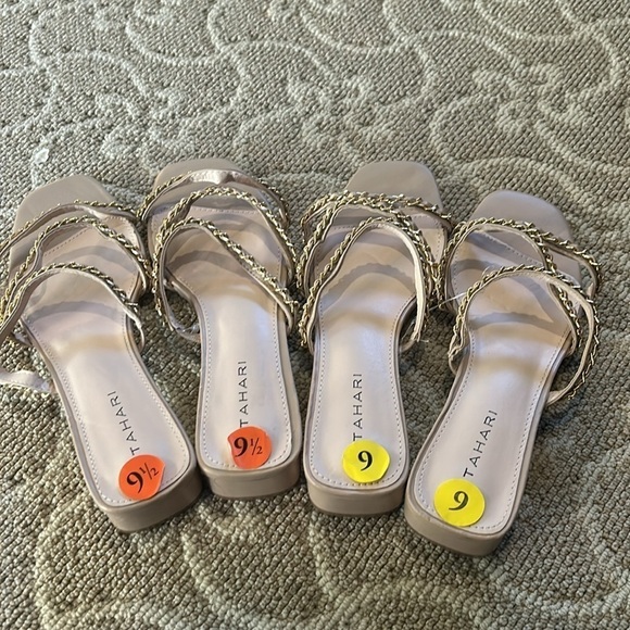 Tahari Pink and Gold Slide Sandals NWT - Picture 10 of 10